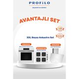 3'lü Profilo Beyaz Ankastre Set (fxsa344c - Oe36k2p10d - Dvk6j429)