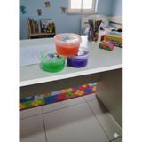 "3'lü Renkli Slime Seti - 5x5 Şeffaf Kapaklı Kutularda Hazır Oyun Jeli (Turuncu, Mor, Yeşil)"