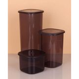 3lü Saklama Kabı 17501200550ML Koyu Faf