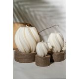 3'lü Sarmal Mum Set Dekoratif Kokulu Doğal Mum % 100 Soya Wax - Tarçın