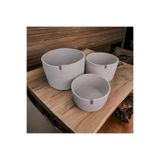 3'lü Sepet Takımı Düzenleyici Saklama Kutusu Hasır Sepet Organizer ElEmeği-35x25/30x20/25x15 1001000009542