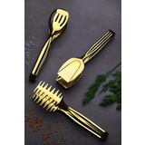 3'lü Servis Sunum Makarna Pasta Salata Kek Maşa Seti Takımı