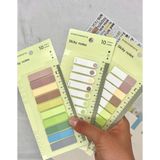 3'lü Set 10 Renkli Cetvelli Soft Tonlar İndeks Sticker/İndex/Postit/Post-it/Kitap Ayracı/Not Kağıdı
