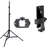 3'lü Set Cep Telefonu Canlı Yayın Montaj Adaptörü, Tripod ve Aksiyon Kamera Tutucu fotoğrafçılık Işık Yayıncı için Vidalı Universal Cep Telefonu Tutucu, Cep Telefonu için Tripod