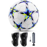 3lü Set Futbol Topu Tekmelik Şampiyonlar Ligi Pompalı Sert Zemin Halı Saha Futbol Topu No:5
