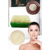 3'lü Set Kabak Lifli Sabun Çay Ağacı Peeling Sivilce Leke Akne Ruşur Taşı Lifli Yüz Kesesi