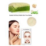 3'lü Set Kabak Lifli Yüz Pedi Kabak Lifli Keçi Sütlü Aloevera Sabun Canlandırıcı Cilt Bakım Maske