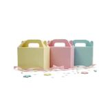 3'lü Set Karışık Renkli El Geçme Hediye Kutusu - 10x14 cm