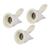 3'lü Set Lavabo ve Eviye Gideri Çekvalfli Adaptör Conta, Ø50mm, Koku Önleyici, Su Sızdırmaz