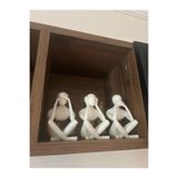 3'lü Set Meditasyon Modern Biblo Masa Üstü biblo, Görmedim Duymadım Bilmiyorum Hean Speak See, 12wede