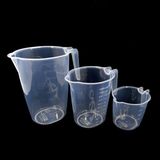 3lü Set Ölçek Kapları 500ML-1000ML-2000ML Şeffaf Kırılmayan Plastik 3 Farklı Boy Çok Amaçl