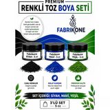 3'Lü Set Premium Parafin Soya Wax Toz Mum Boyası Hobi Seti - 5 Cc (Siyah, Mavi, Yeşil) Bkfab3smy5g