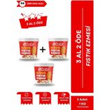 3'lü Set Saf Doğal Katkısız Taze Çekim Glutensiz Şekersiz Fıstık Ezmesi