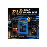 3Lü Set Sıvı Cila,Torpdio Parlatıcı Ve Lastik Parlatıcı