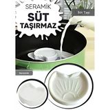 3’Lü Set Süt Taşırmaz Taşma Önleyici Porselen 7 Cm