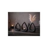 3'lü Set Vazo, Tütsülük, Led Mumluk, Çiçek Vazosu, Modern ve Minimalist İç Mekan Led Mum Hediye