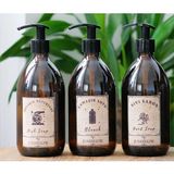 3lü Set Vintage Boş Kahverengi Cam Şişe Sıvı Sabunluk Bulaşık Deterjanlık Çamaşır Suyu 3X500ML