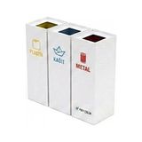 3’lü Sıfır Atık Geri Dönüşüm Kutusu (SAK-409) – Metal Atık Ayrıştırma Ünitesi | Hey Çelik