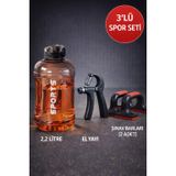 3’lü Spor Seti 2,2 L Damacana Suluk + Ayarlanabilir El Yayı + 2’li Şınav Barı OPH-002057
