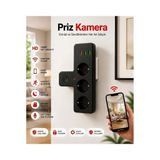 3'lü Termal Akım Korumalı bebek bakıcı Priz Güvenlik Kamerası Wİ-Fİ 1080P HD 4K CCTV Kamera