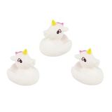 3’Lü Unicorn Bebek Banyo Oyuncağı Seti - Unicorn Vinil Figürler