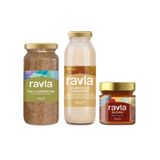 3'lü Ürün - Ravla Badem İçeceği Konsantresi - 250g / Salgı Balı (Meşe Kaynaklı) - 250g/ İğde Unu 80g