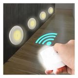 3lü Uzaktan Kumandalı Pilli Yapışkanlı Kablosuz LED Spot Lambalar - Altın