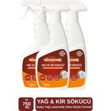 3'lü Yağ Kir ve Kireç Sökücü - 750 ml