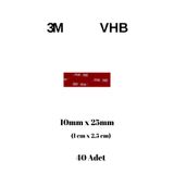 3m 10X25X1MM Yedek Güçlü Çift Taraflı Vhb Bant Die Cut Kesim (40 Adet)