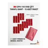 3M 10x75x1mm Yedek Güçlü Çift Taraflı Vhb Bant Die Cut Kesim (15 ADET)