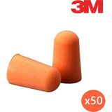 3M 1100 İpsiz Kulak Tıkacı 50 Adet Ergonomik Tasarımlı Antialerjik Malzeme ile Yüksek Koruma