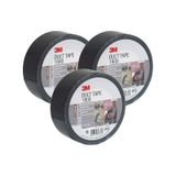 3M 1900 Siyah Bez Bant 3 Adet 50mm*50mt