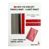 3M 23x155x1mm Yedek Güçlü Çift Taraflı Vhb Bant Die Cut Kesim (5ADET)