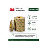 3M 468MP Çift Taraflı Transfer Bant 154 mm x 55 mt Süper Güçlü Yapıştırıcı 0.11 mm