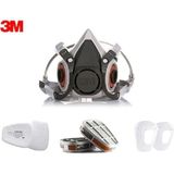 3M 6200 Yarım Yüz Maskesi + 3M 6057 Abe Filtre + 3M 5925 P2 Filtre + K501 Kapak Yüksek Koruma