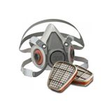 3M 6200 Yarım Yüz Maskesi (Medium) + 6057 Abe1 Maske Filtresi (1 Çift)