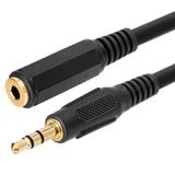3m Aux Stereo 3.5mm Ses Kulaklık Uzatma Kablosu Altın Uç 3 Metre