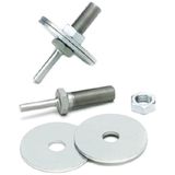 3M Birleşik Tekerlek Mandreli 934, Mil, 3-19/32 inç Uzunluk, 2-1/2 "Dış Flanş Çapı, 1/4" Şaft (1'li Paket)