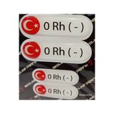 3M Damla Kan Grubu Sticker Beyaz 4 ADET Hediyeli 0 RH Negatif