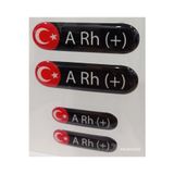 3M Damla Kan Grubu Sticker Siyah 4 ADET Hediyeli A RH Pozitif