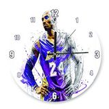 3M DOP6502961IGO Kobe Bryant Vs Jordan Sessiz Akar Duvar Saati