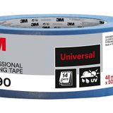 3M Hand-Masker 2090 profesyonel boya bandı, pürüzsüz yüzeyler için, UV ışınlarına dayanıklı, iç ve dış mekan, 48 mm x 50 m