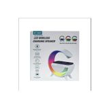 3M Kablosuz Telefon Şarj Bluetooth Hoparlör Istasyonu Ses Rgb Atmosfer Gece Işık BT-2301