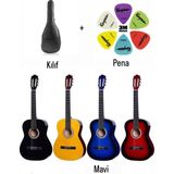 3m Klasik Gitar 4/4 Tam Boy Seti, Müzik Tutkunları Için Mükemmel Seçenek - Seçenek 1 - Ahşap - Ceviz