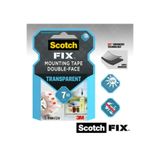 3M Kopya - Scotch Fıx Şeffaf Çift Taraflı Montaj Bandı 19mm*1,5mt - Süper Güçlü Yapıştırıcı