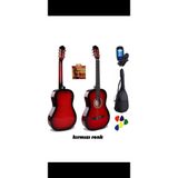 3M Music Che Klasik Gitar Tam Boy 4/4 Gitar Kılıf Akort Cihazı Yedek Tel Pena Full Set