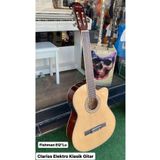 3M MUSİC Elektro Klasik Gitar Sahne Gitarı Kesik Kasa Gitar Fishman EQ”lu