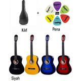 3M Music Klasik Gitar 3/4 ve 4/4 Boy Klasik Gitar Seti Junior Boy ve Tam Boy Gitar - Siyah - 4/4 ÖLÇÜ 11 YAŞ ÜZERİ HER YAŞ