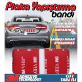 3m Plaka Yapıştırma Bandı Otomobil Motosiklet Kamyon Plaka Yapıştırma 12 Adet Bant