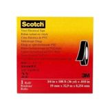 3m Scotch® 22 Ağır Işlere Uygun Vinil Elektrik Bandı - Siyah - 19*33mt